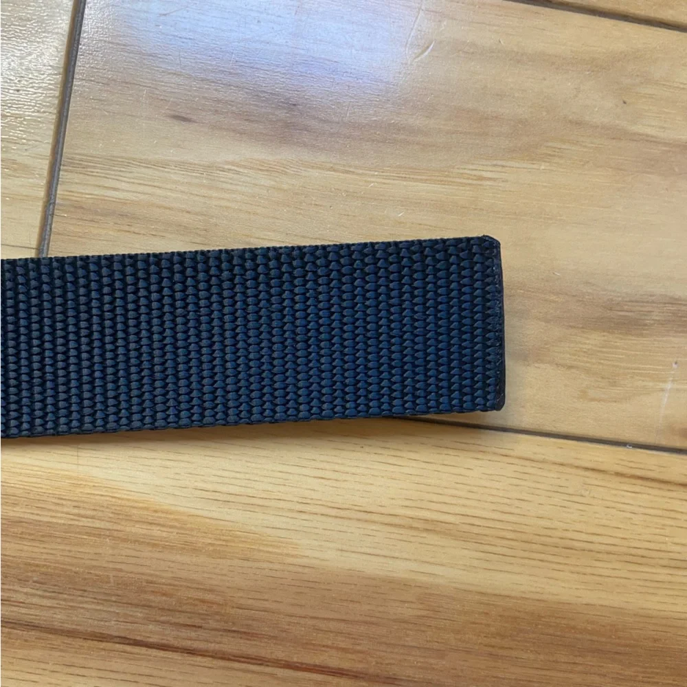 Bison Designs Elliptagon Web Belt Men’s Size Large Black Nylon Made In USA - Picture 5 of 5
